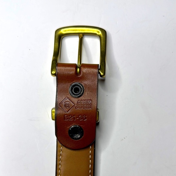 Aker B21-36 men’s belt size 36 in brown - Picture 1 of 5